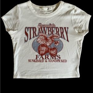 ALTAR’D STATE CUTE WHITE GRAPHIC T-SHIRT/ SIZE XS